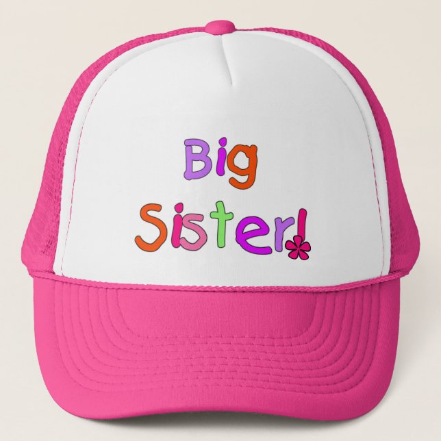Gorra De Camionero Camisetas y regalos de la hermana grande (Anverso)