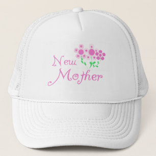 Gorra De Camionero Camisetas y regalos de la nueva madre de flores ro