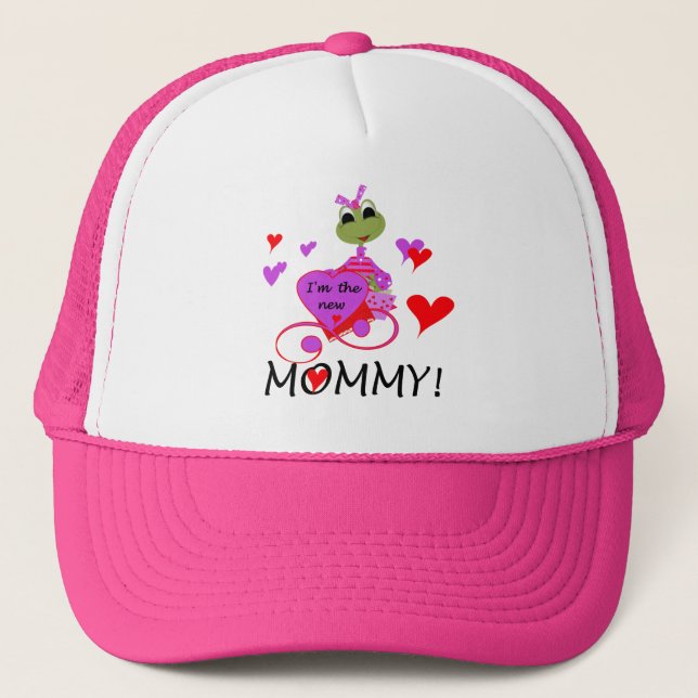 Gorra De Camionero Camisetas y regalos de la nueva mamá de rana (Anverso)