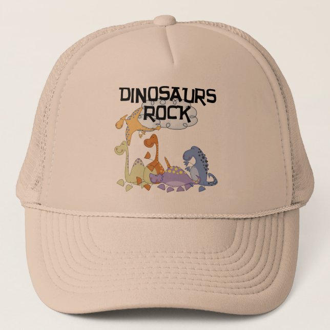 Gorra De Camionero Camisetas y regalos de la roca de los dinosaurios (Anverso)