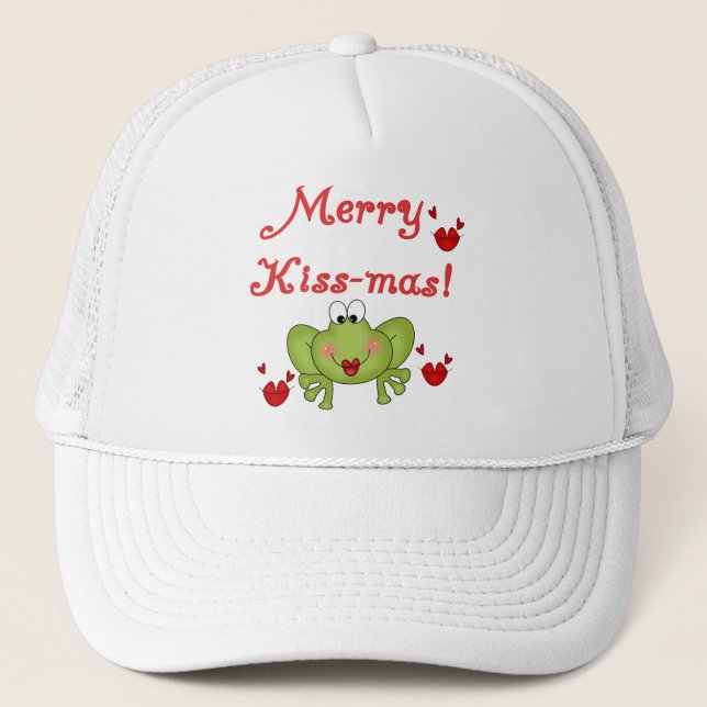 Gorra De Camionero Camisetas y regalos de merry Kiss-Mas (Anverso)