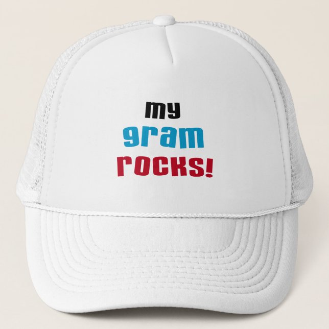 Gorra De Camionero Camisetas y regalos de My Gram Rocks (Anverso)
