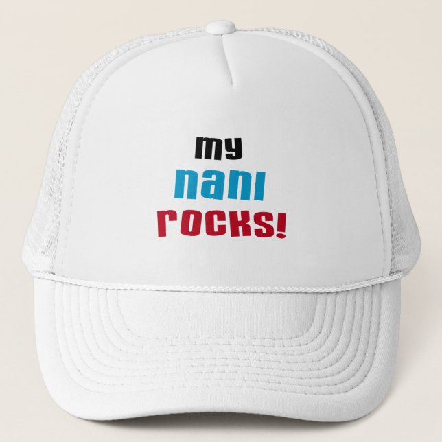 Gorra De Camionero Camisetas y regalos de My Nani Rocks (Anverso)