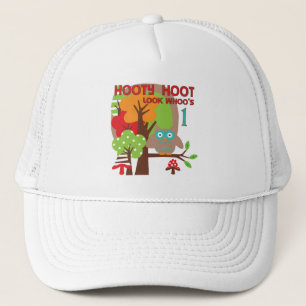 Gorra De Camionero Camisetas y regalos de Owl First Birthday