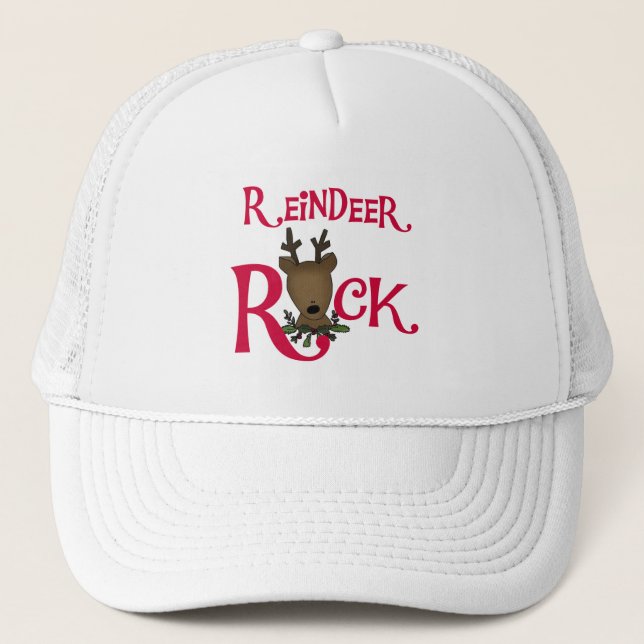 Gorra De Camionero Camisetas y regalos de rock para renos (Anverso)