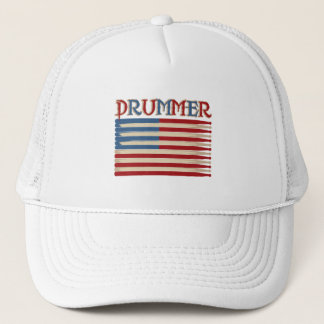 Gorra De Camionero Camisetas y regalos del batería de la bandera de