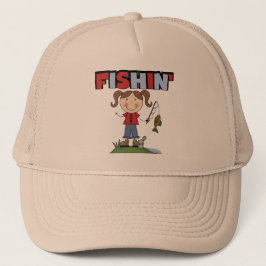 Gorra De Camionero Camisetas y regalos del chica de Fishin