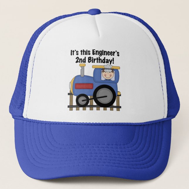Gorra De Camionero Camisetas y regalos del cumpleaños del ingeniero (Anverso)