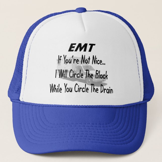 Gorra De Camionero Camisetas y regalos divertidos de EMT (Anverso)