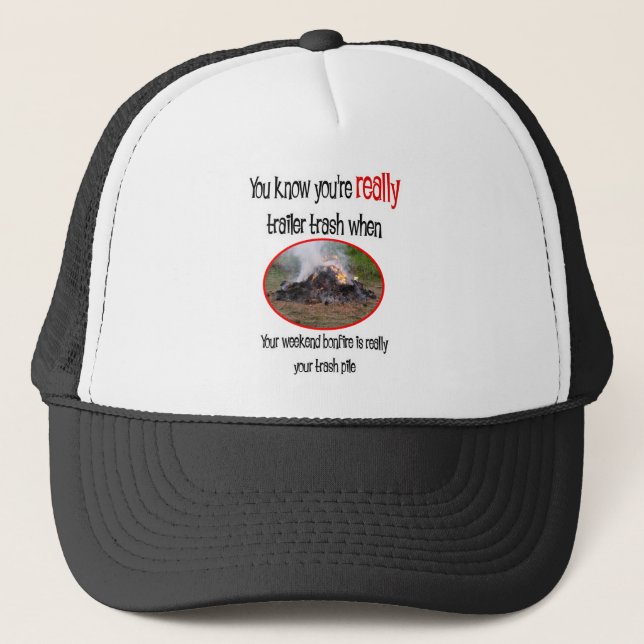 Gorra De Camionero Camisetas y regalos divertidos de Trailer Park (Anverso)