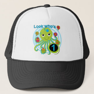 Gorra De Camionero Camisetas y regalos Octopus de primer cumpleaños