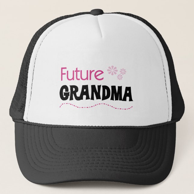 Gorra De Camionero Camisetas y regalos para las futuras abuelas (Anverso)