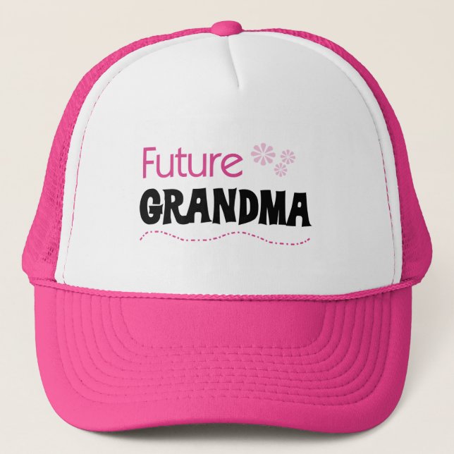 Gorra De Camionero Camisetas y regalos para las futuras abuelas (Anverso)