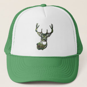 Gorra De Camionero Camo - Deer de cola blanca