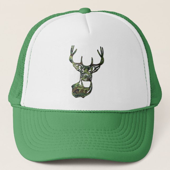 Gorra De Camionero Camo - Deer de cola blanca (Anverso)