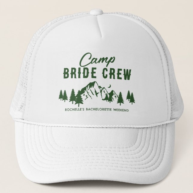 Gorra De Camionero Camp Bachelorette I Do Bride Crew (Anverso)