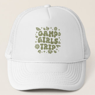 Gorra De Camionero Camp girls trip scout camping vintage 80s groovy