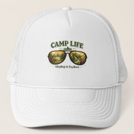 Gorra De Camionero Camp Life Feels Right – Adventure Trucker Hat USA