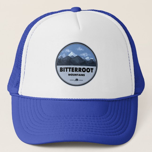 Gorra De Camionero Campamento de montañas Bitterroot (Anverso)