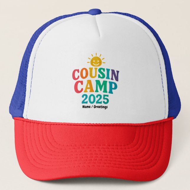 Gorra De Camionero Campamento de Primos 2025 Campamento de divertidos (Anverso)