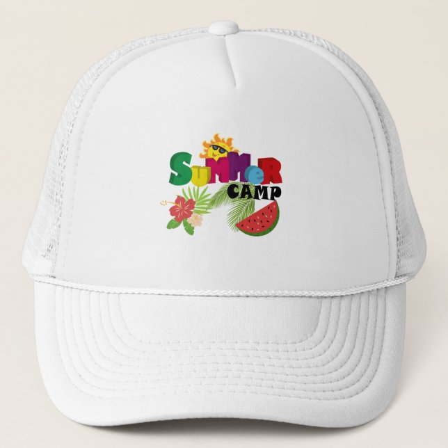 Gorra De Camionero Campamento de Verano (Anverso)