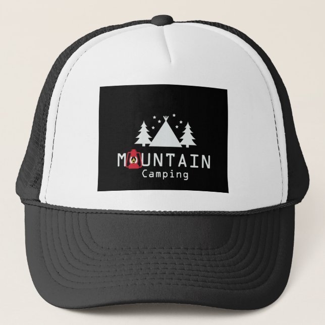 Gorra De Camionero campamento en la montaña (Anverso)