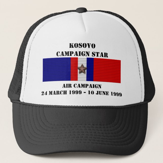 GORRA DE CAMIONERO CAMPAÑA AÉREA DE KOSOVO (Anverso)