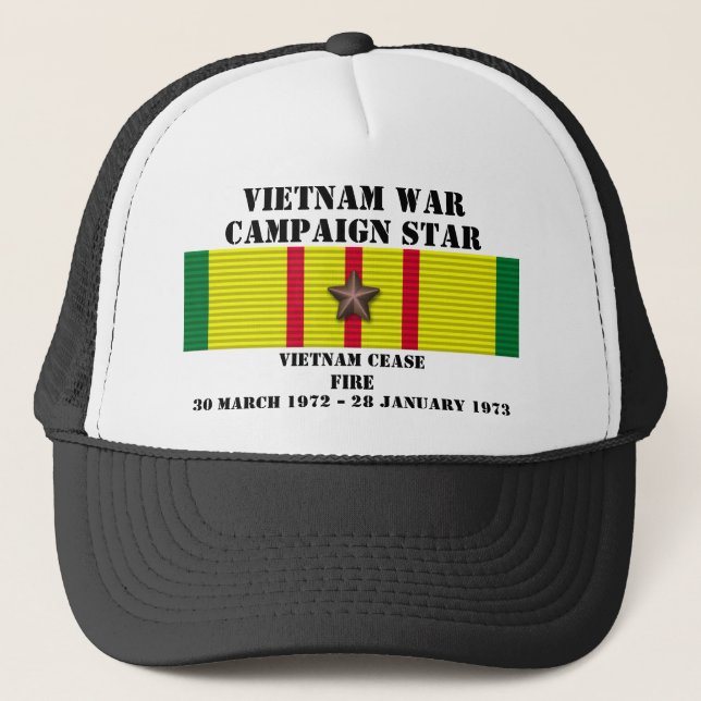 Gorra De Camionero Campaña de cese al fuego en Vietnam (Anverso)