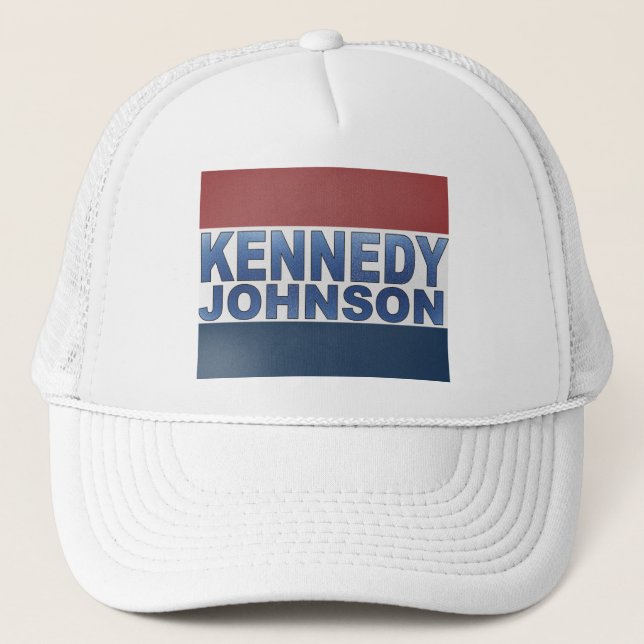 Gorra De Camionero Campaña de Kennedy Johnson (Anverso)