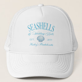 Gorra De Camionero Campanas de Bodas de Conchas Despedida de Soltera