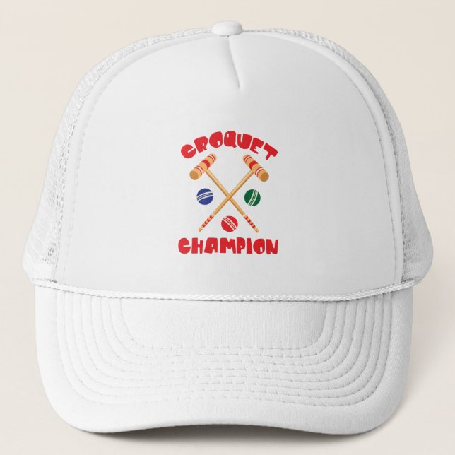 Gorra De Camionero Campeón croquet (Anverso)