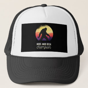 Gorra De Camionero Campeón de Bigfoot Hide and Seek - Divertido creye