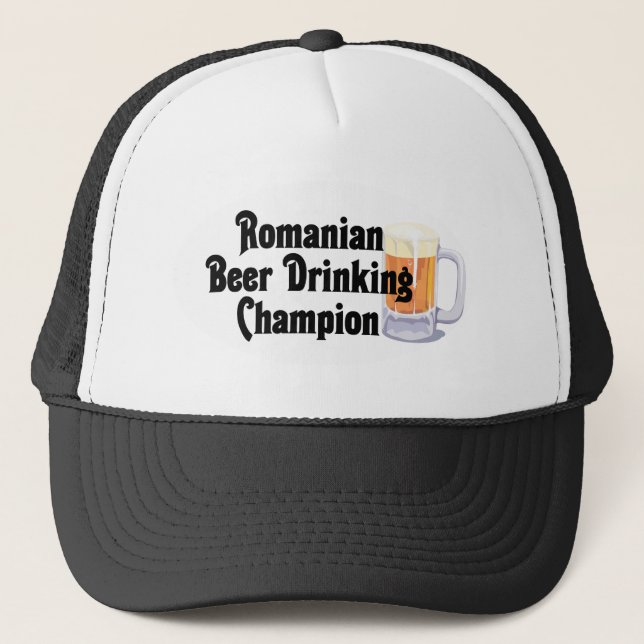 Gorra De Camionero Campeón de consumición de la cerveza rumana (Anverso)