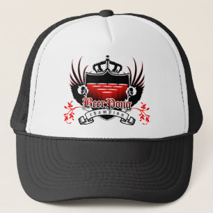 Gorra De Camionero campeón de la realeza de bee rpong escudo