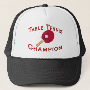 Gorra De Camionero Campeón de los tenis de mesa