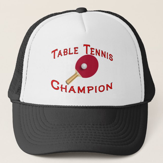 Gorra De Camionero Campeón de los tenis de mesa (Anverso)
