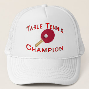 Gorra De Camionero Campeón de los tenis de mesa