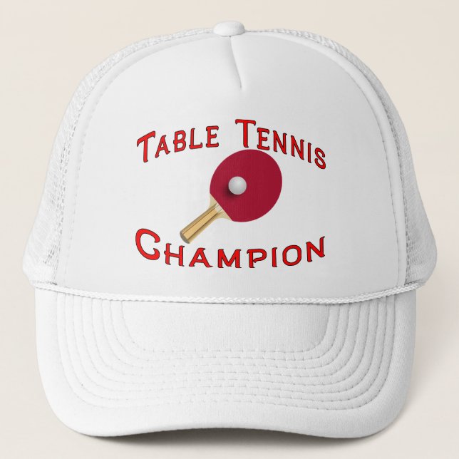 Gorra De Camionero Campeón de los tenis de mesa (Anverso)