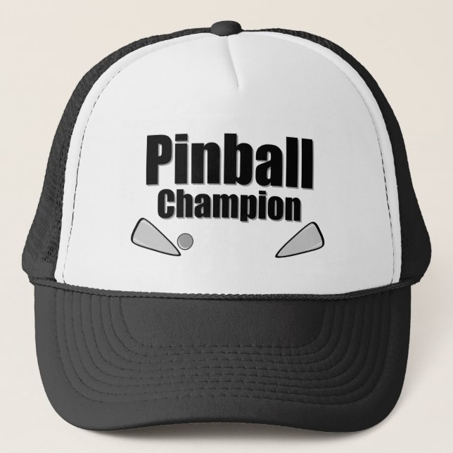 Gorra De Camionero Campeón de Pinball (Anverso)