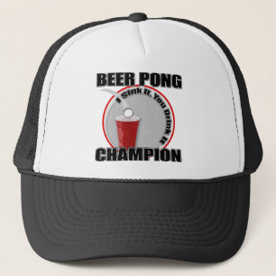 Gorra De Camionero Campeón de Pong de la cerveza