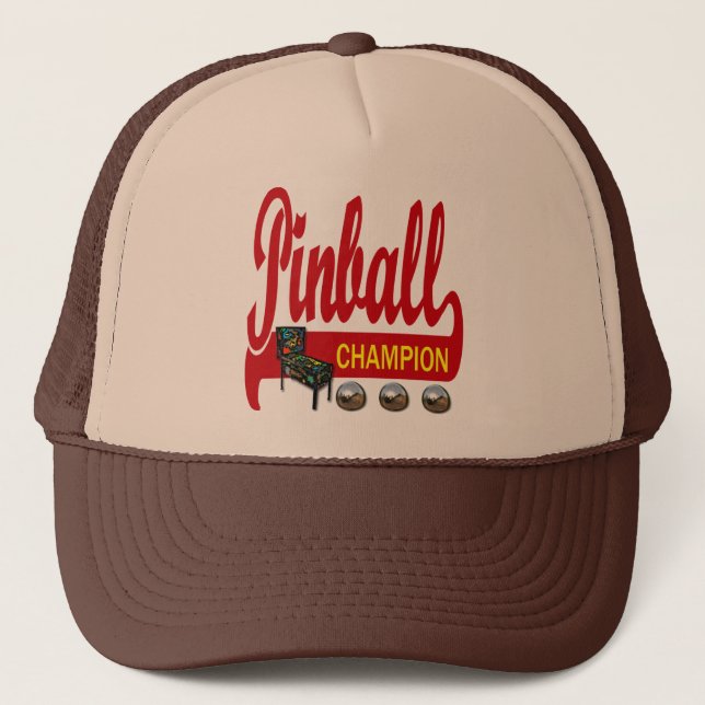 Gorra De Camionero Campeón del pinball (Anverso)