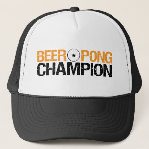 Gorra De Camionero campeón del pong de la cerveza