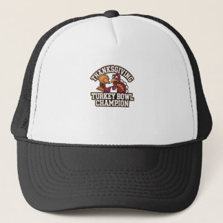 Gorra De Camionero Campeón del Tazón de Pavo Comida Divertida Fútbol