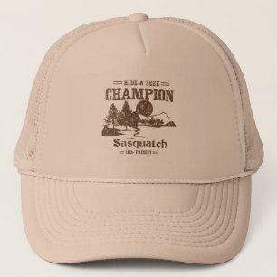 Gorra De Camionero Campeón Sasquatch del escondite