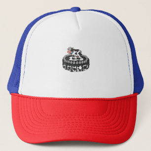 Gorra De Camionero Campesina de la fiesta temática del pastel de cump