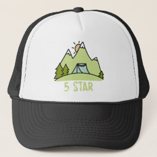 Gorra De Camionero Camping de cinco estrellas