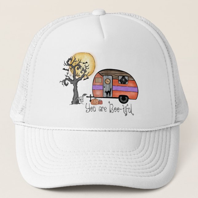 Gorra De Camionero Camping de Halloween | Eres Bastante Hermoso (Anverso)