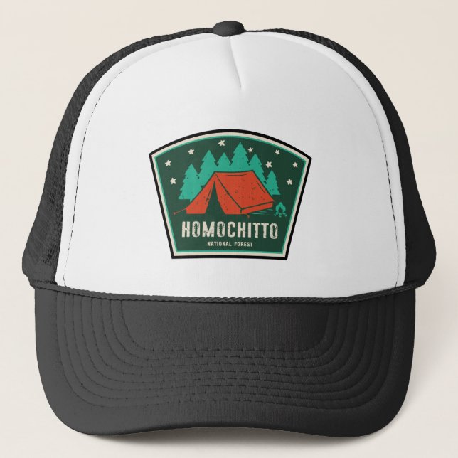 Gorra De Camionero Camping de Homochitto National Forest Mississippi (Anverso)