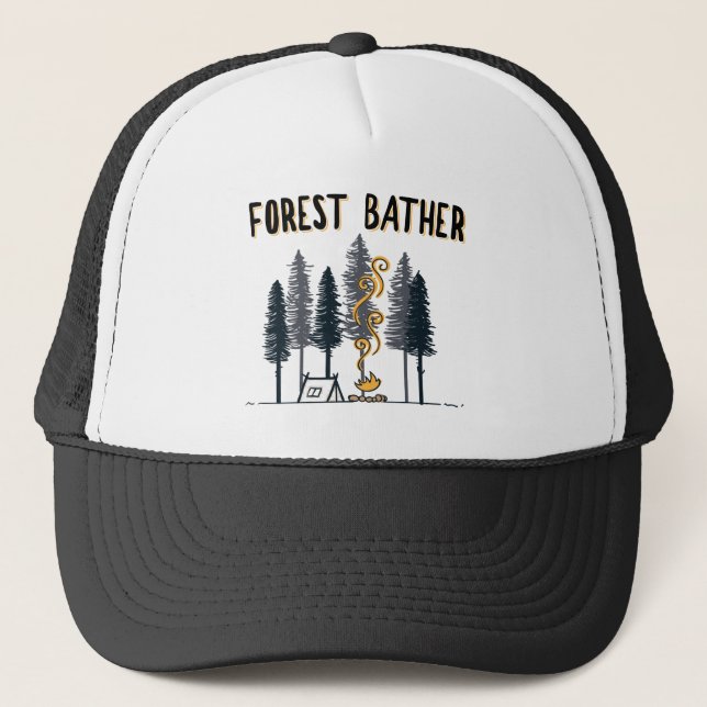 Gorra De Camionero Camping de meteorología forestal (Anverso)