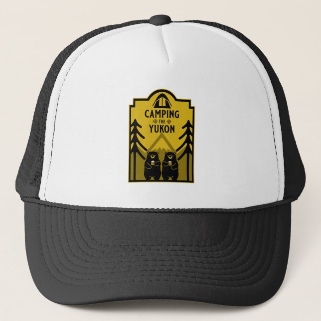 Gorra De Camionero Camping El Río Yukón Canadá (Anverso)